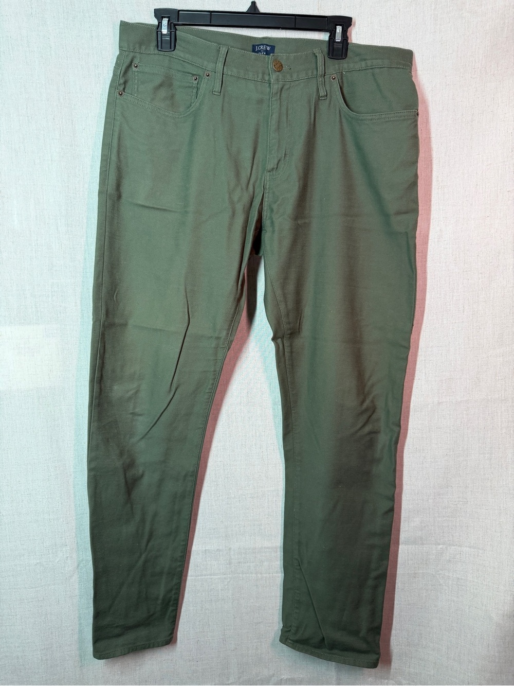 J. Crew Olive Green Straight-Leg Chinos